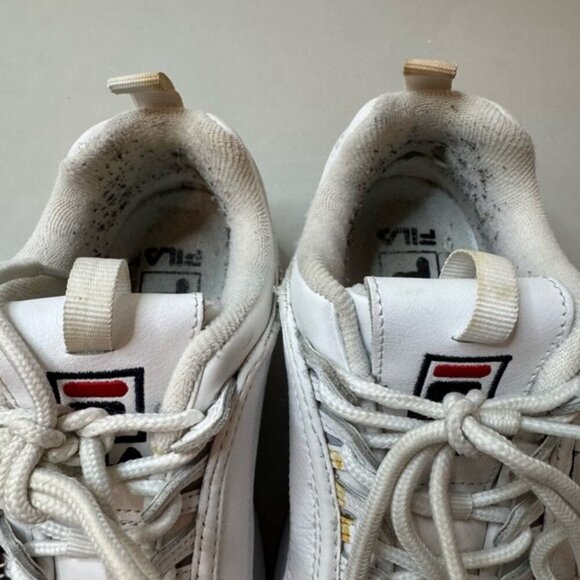 White Fila Chunky Sneakers | Size 7 | Vintage Style | Great Condition - Picture 11 of 16